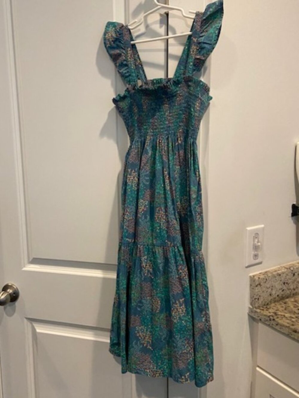 tea collection girls size 12 green sun dress